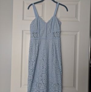 EXPRESS Periwinkle blue lace cocktail dress